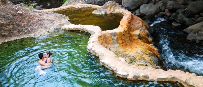 costa rica volcano hot springs tour