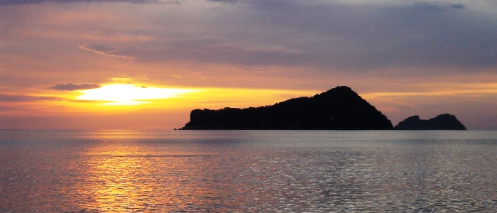beautiful sunset in costa rica